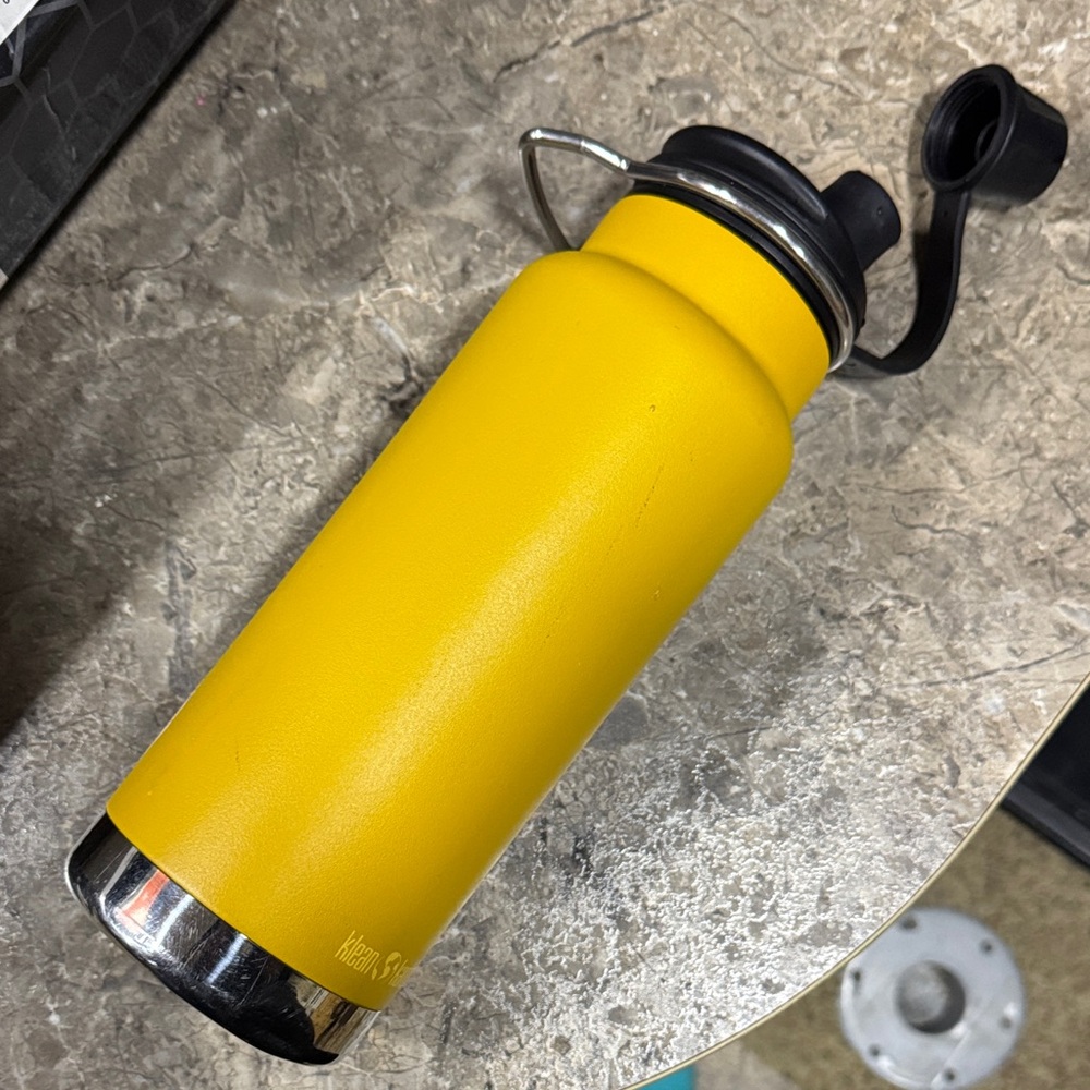 Yellow Stainless Steel Water Bottle Klean kanteen